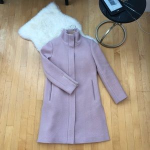 Club Monaco 100% wool pink coat side slit size S